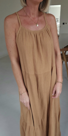 SANTORINI maxi tetra dress camel