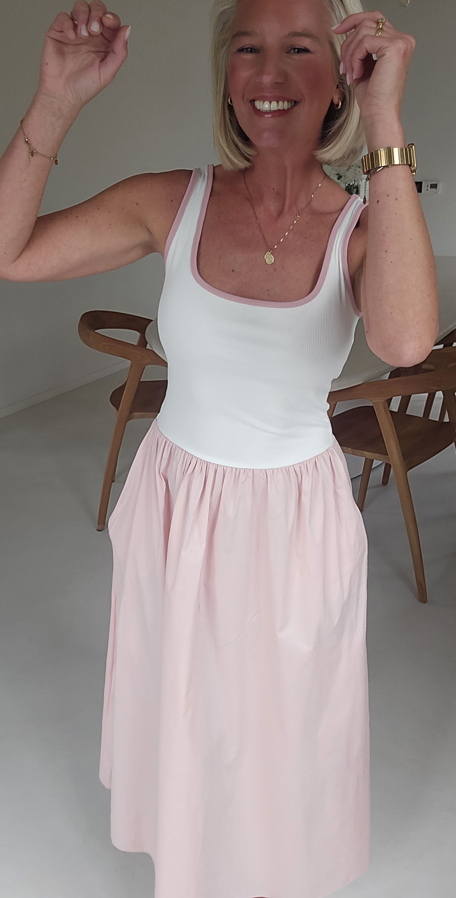 LOVI maxi dress soft pink
