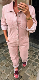 AMINA corduroy jumpsuit soft pink