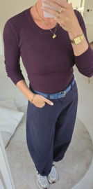MILIA basic knit burgundy