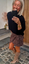 LEO mini corduroy skirt
