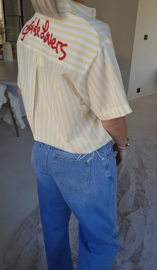 SEASIDE LOVERS short-sleeved shirt yellow