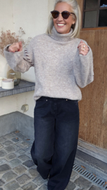 LIEZE turtleneck knit taupe