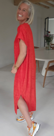 DIDI maxi terry T-shirt dress red