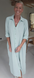 RHEA maxi shirt dress soft mint