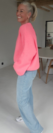 CHARLIZE supersoft knit neon coral