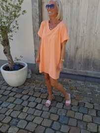 SOFT EASE tee dress peach