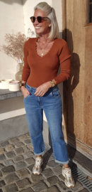 MAARTJE boyfriend jeans midi blue