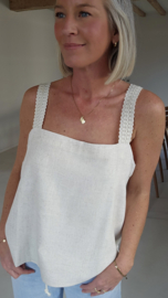 INDI linen top beige