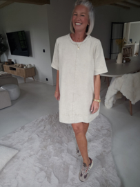 EMMA denim dress beige