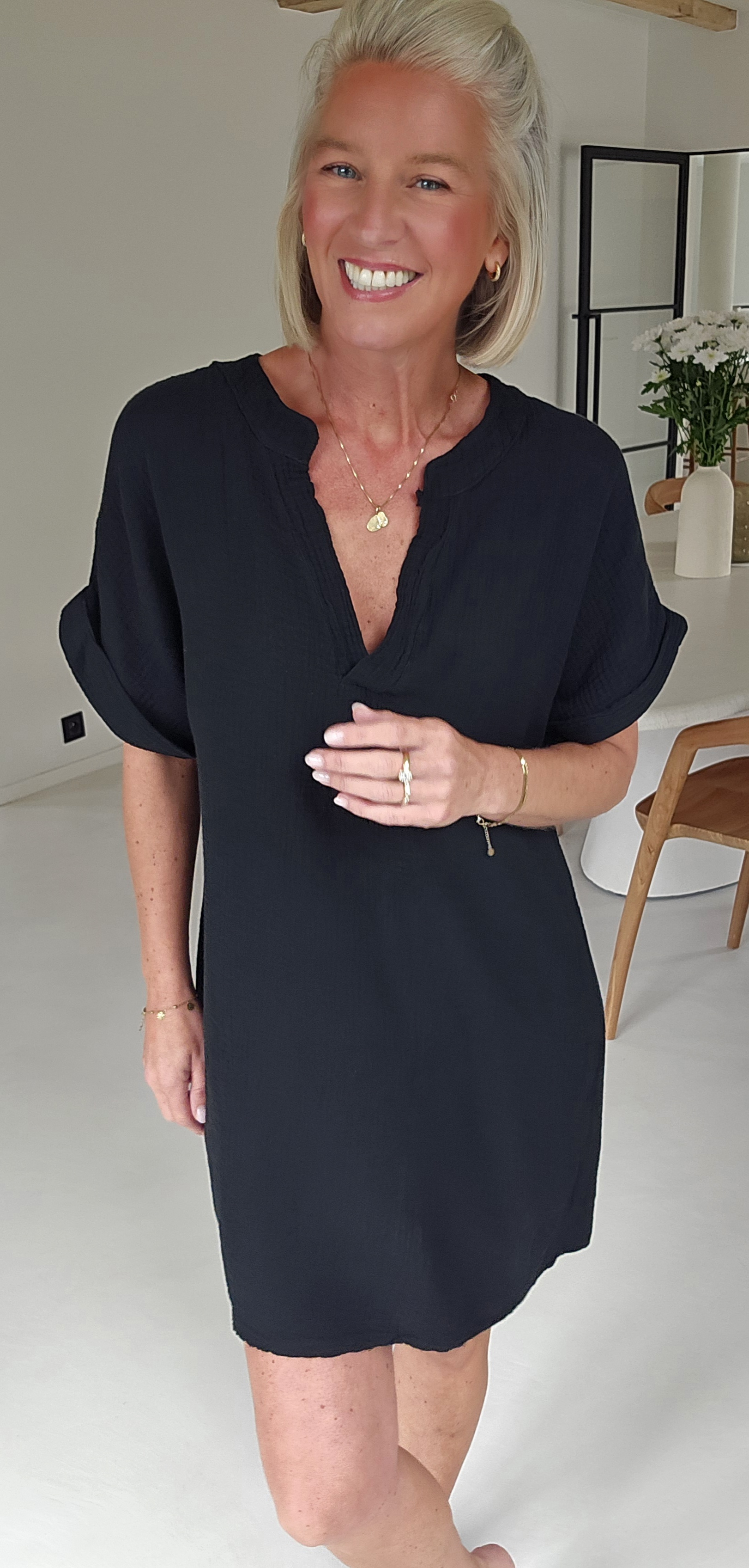 JOYOSA tetra dress black