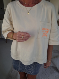 OFFLINE cotton tee beige