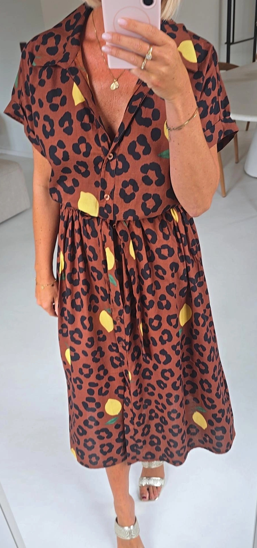 LEMON LEO maxi cotton dress