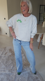 ICONIC CLUB sweatshirt mêlee grey