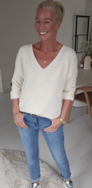 ANITI oversized v-neck knit ecru