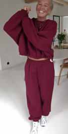 BIA jogger set burgundy