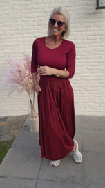 DIVINE DRAMA maxi dress burgundy