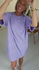 ADELINE midi terry dress lilac