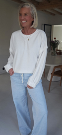 SOLIE sponge sweatshirt white