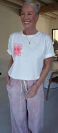 HAPPY cotton T-shirt white