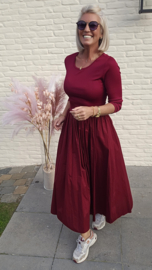 DIVINE DRAMA maxi dress burgundy