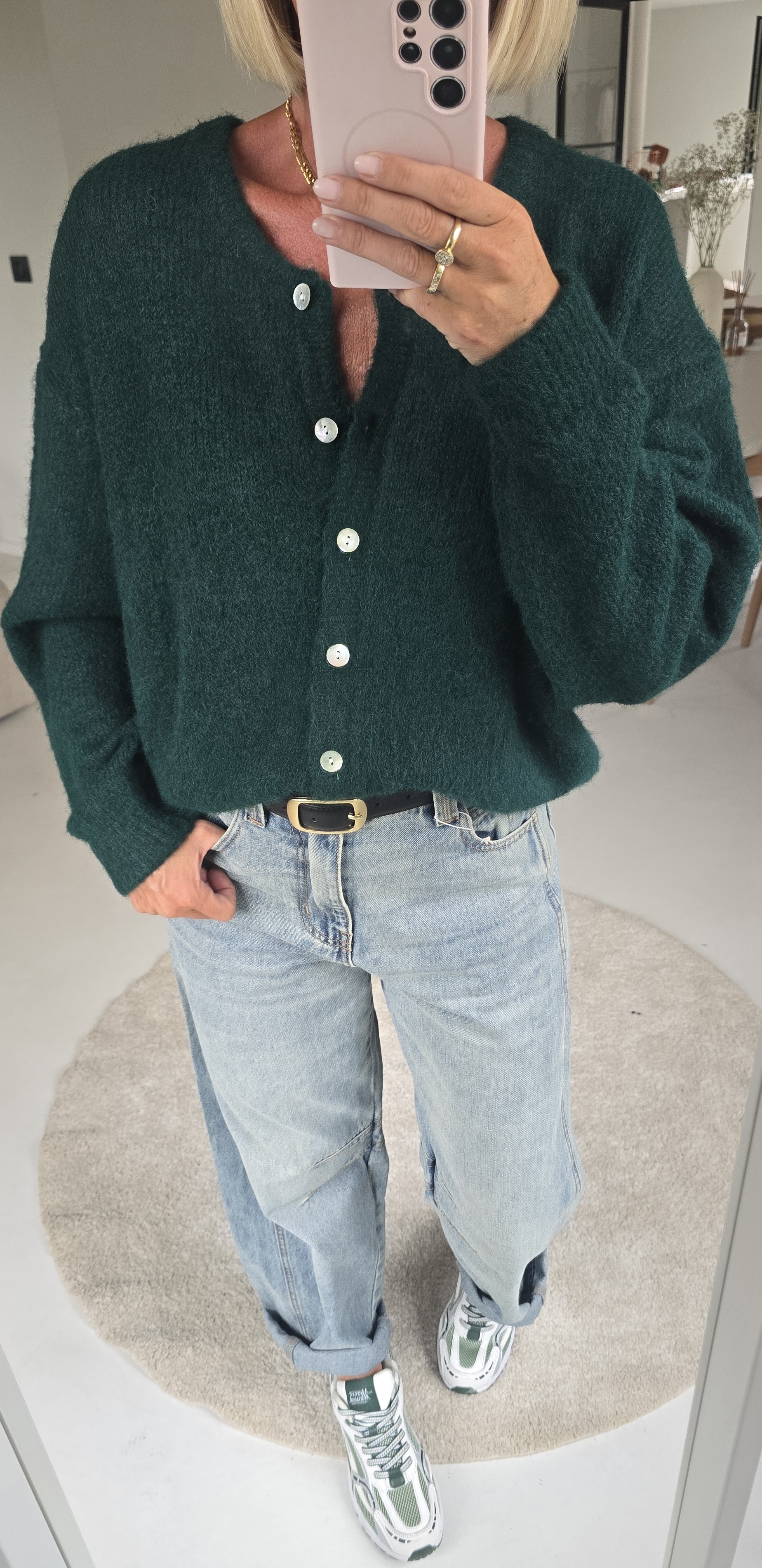 LIESJE cardigan bottle green
