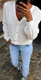 LORE cotton blouse white
