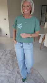 LA DOLCE VITA LEMON tee green