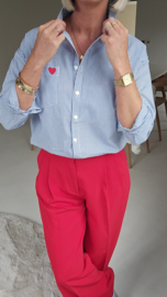 ROSALINE stripe shirt blue