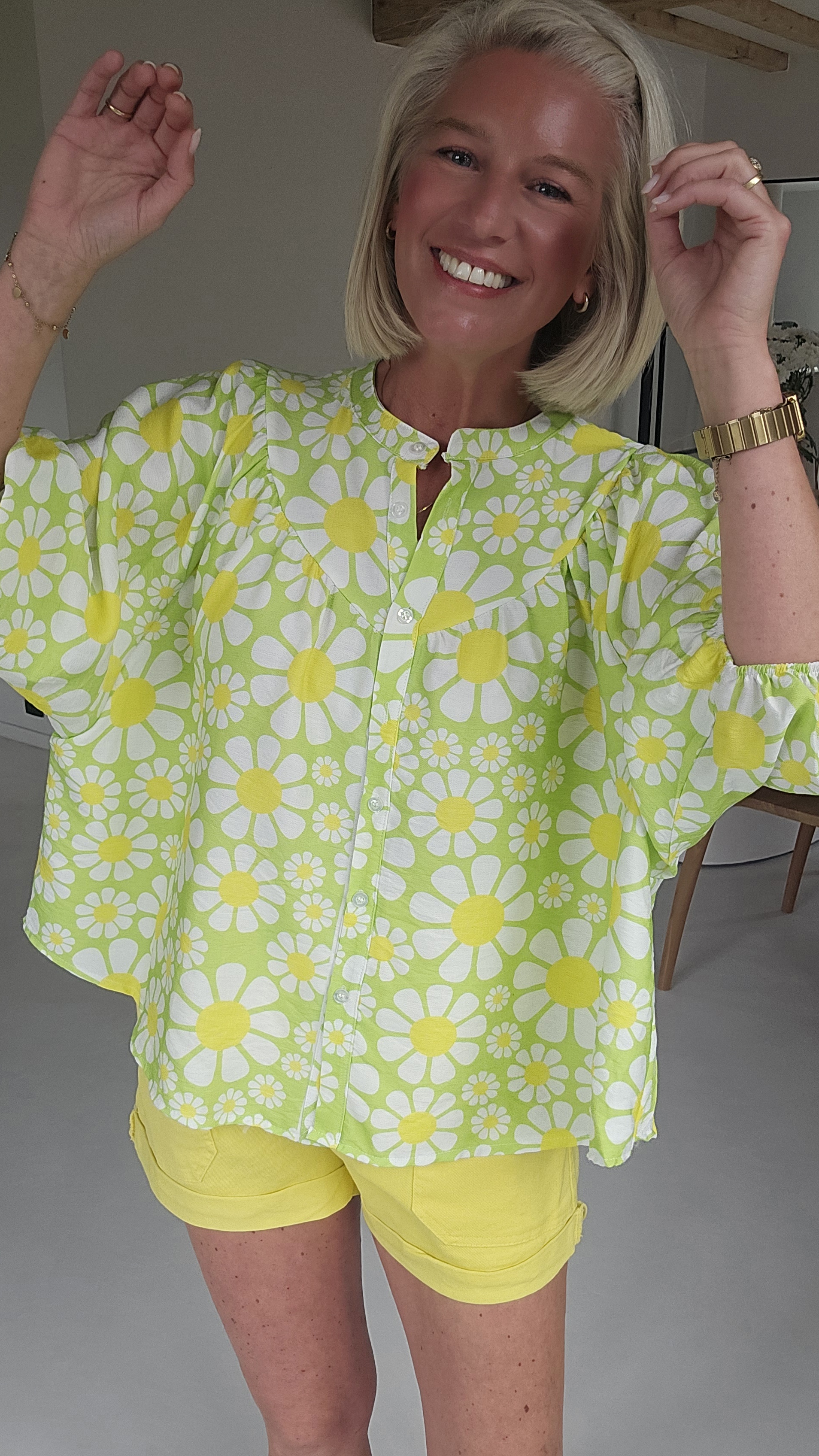 BEA viscose blouse fresh green