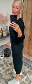 LYNA maxi knit dress forest green