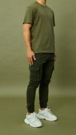 BASIC cotton tee khaki