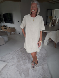 EMMA denim dress beige