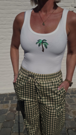 PALM VIBES ribbed top