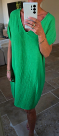 ADELFIA midi tetra dress green