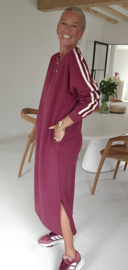 TILLY maxi sweatshirt dress burgundy