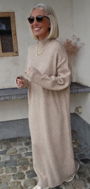 CARLA maxi knit dress soft camel tall line