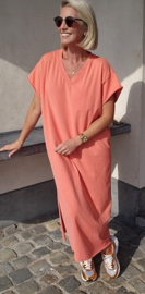 MADLINE T-shirt dress washed orange