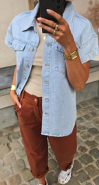 STEVIE sleeveless jeans jacket