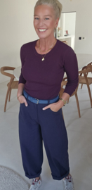 MILIA basic knit burgundy