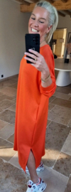 CELIA maxi sweatshirt dress orange