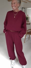 BIA jogger set burgundy