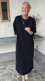 TILLY maxi sweatshirt dress black