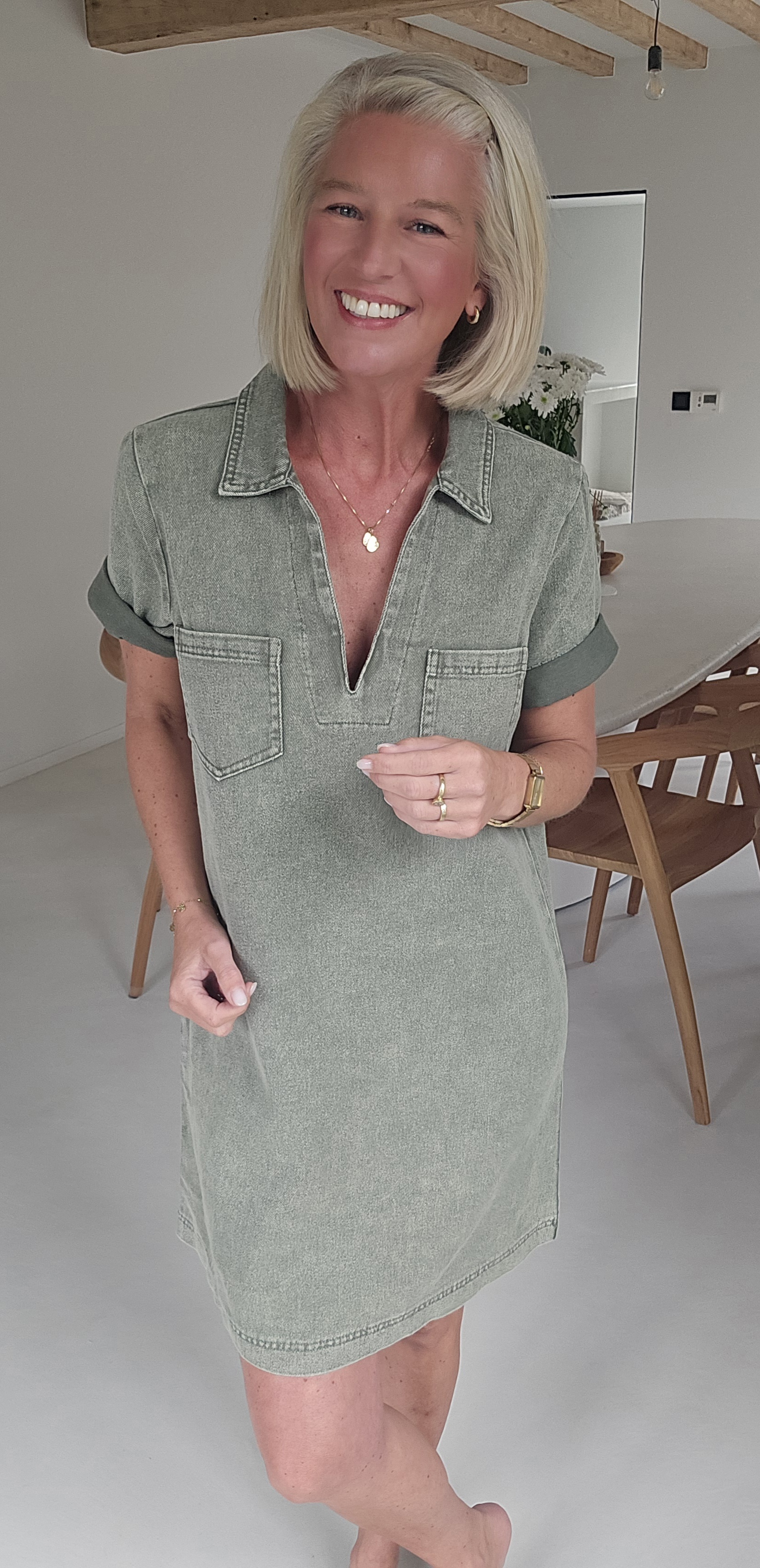 THE PERFECT JEANS 2 dress khaki