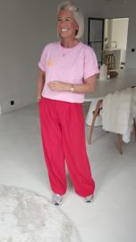 BEACH CLUB SUNSET tee pink