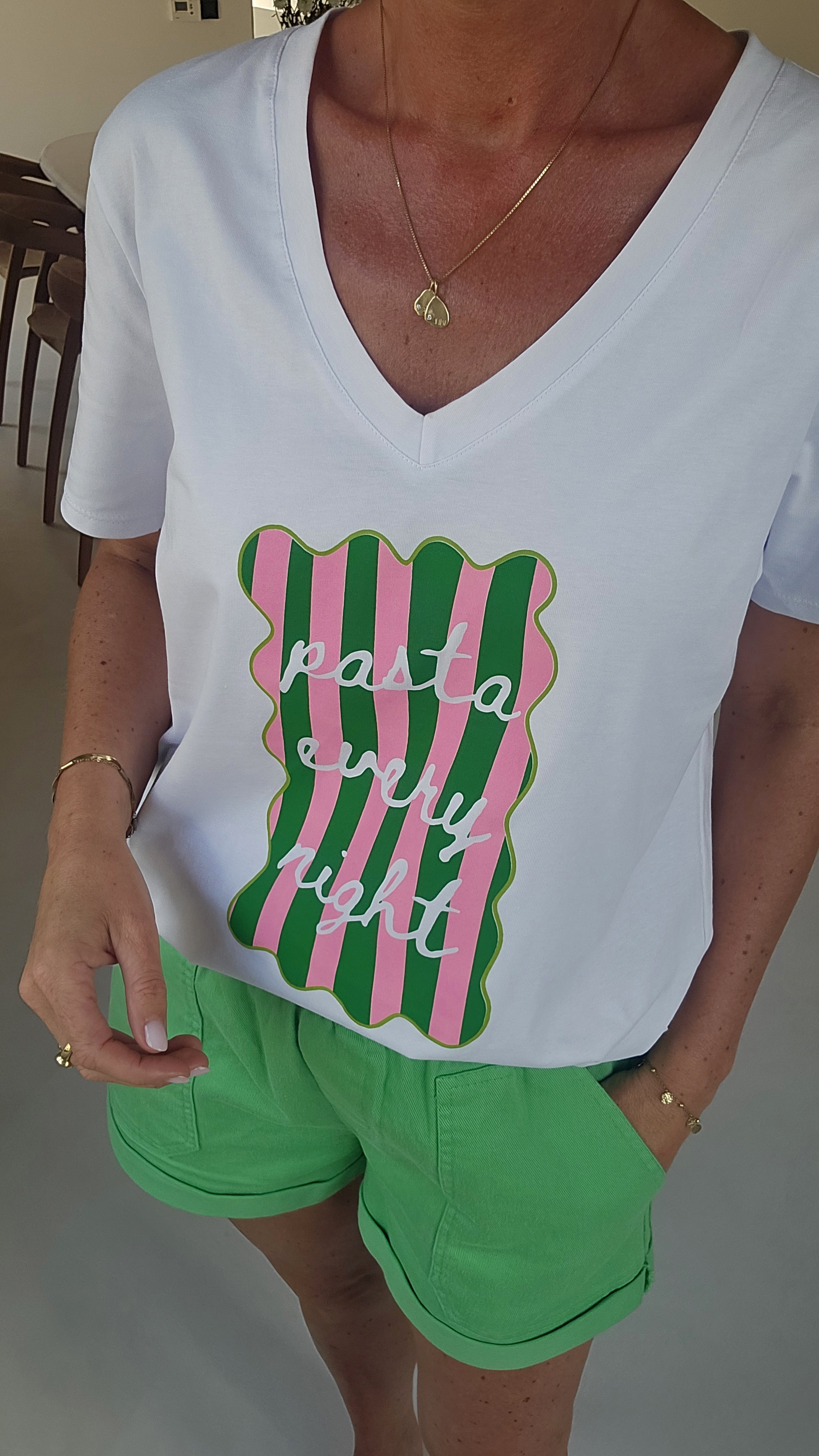 PASTA EVERY NIGHT cotton tee