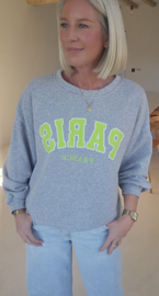 PARIS cotton sweatshirt grey