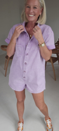 JINA jeans playsuit lilac