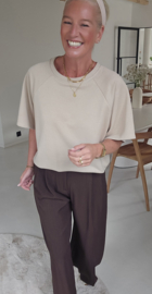 JITSE short-sleeved sweatshirt beige