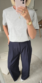 BASIC cotton T-shirt mêlee grey
